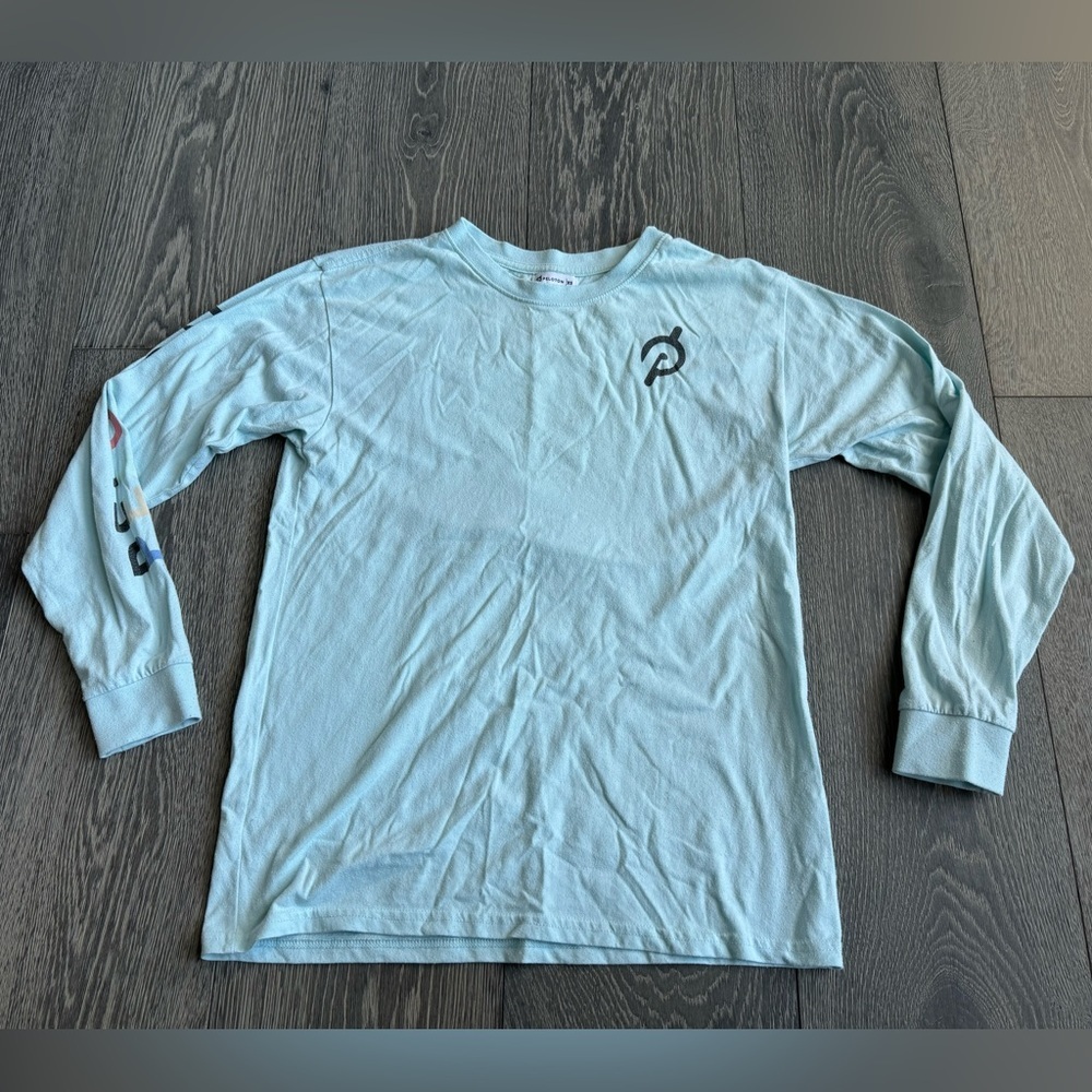 Peloton 'Go Beyond The Unknown' Graphic Long Sleeve In Light Blue